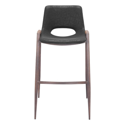 Desi Barstool Black & Walnut