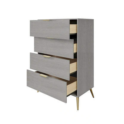 Contemporary 4-Drawers Wooden Chest