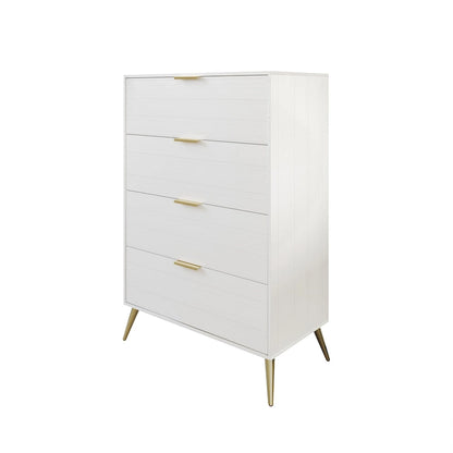 Contemporary 4-Drawers Wooden Chest