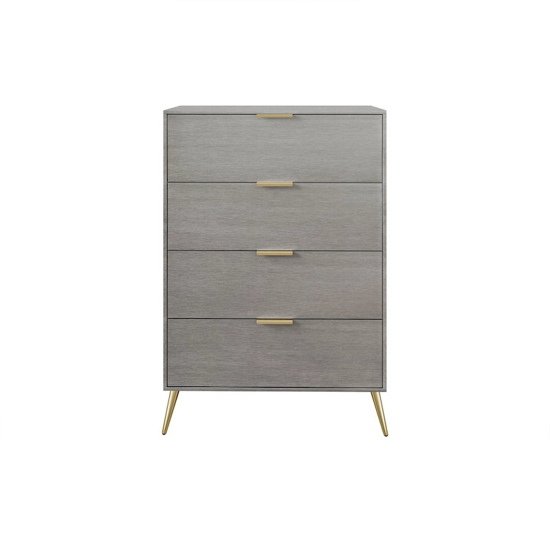 Contemporary 4-Drawers Wooden Chest