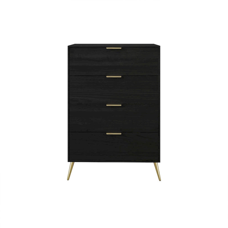 Contemporary 4-Drawers Wooden Chest