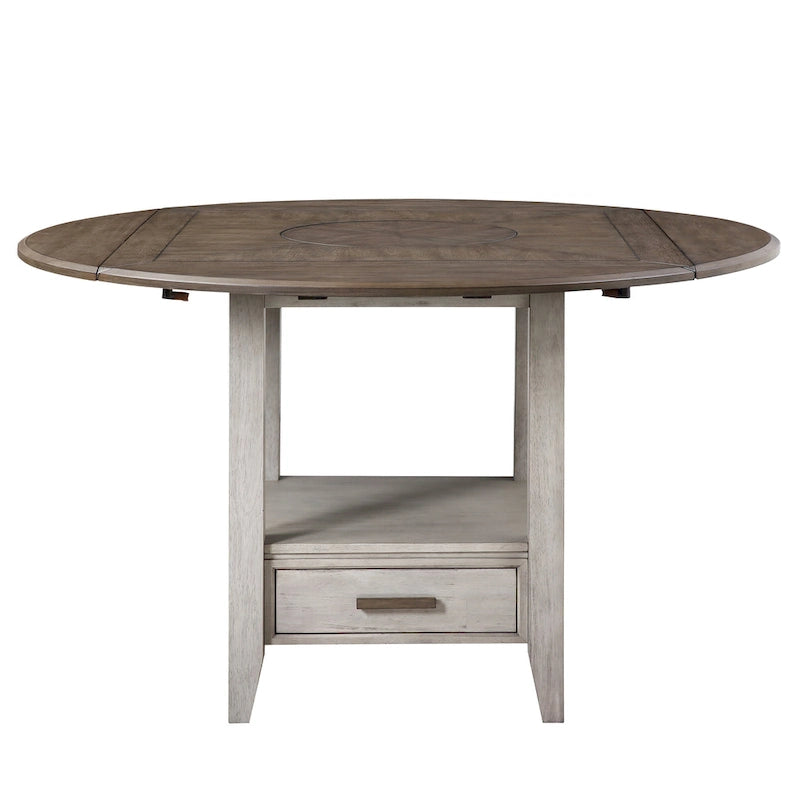 Steve Silver Two-tone Drop Leaf Counter Height Dining Table