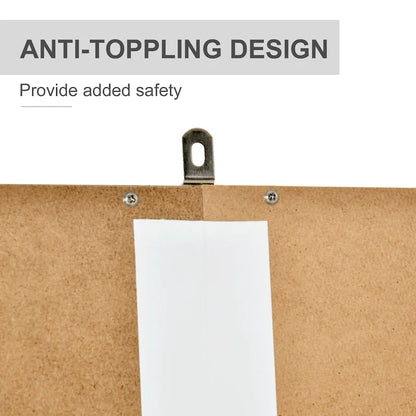 HOMCOM Modern Kitchen Pantry with Buffet Cabinet, Cupboard with Framed Glass Doors and Shelves, White