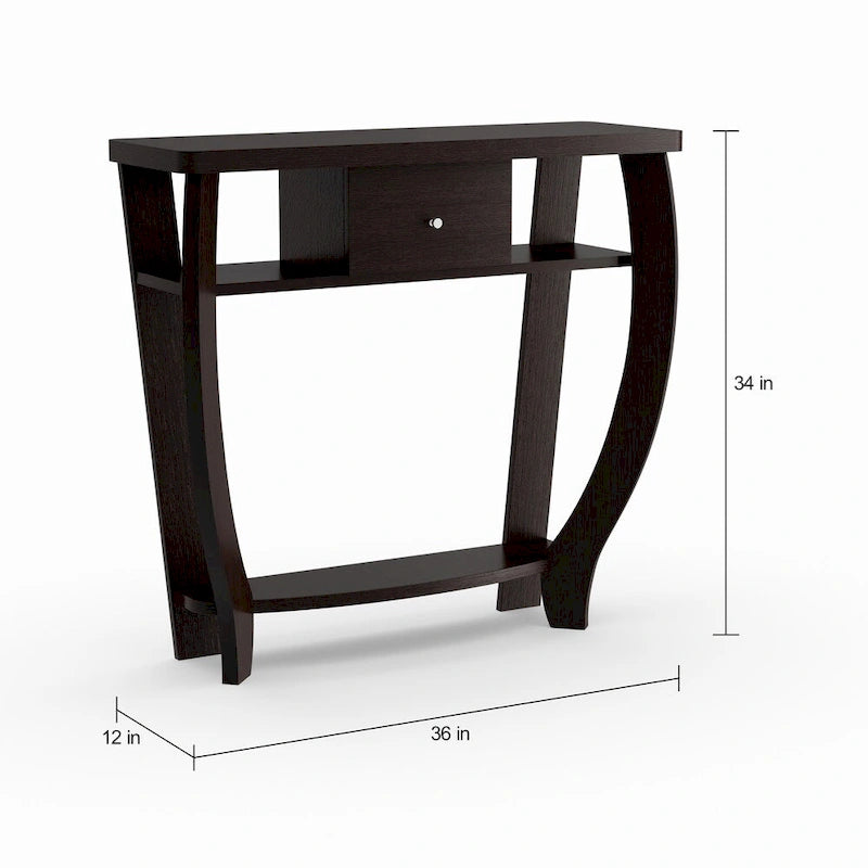 Newport 1 Drawer Dorchester Console Table with Shelf