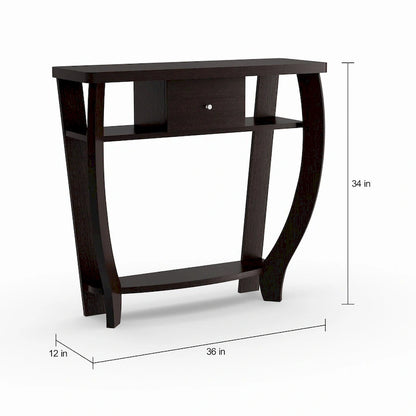 Newport 1 Drawer Dorchester Console Table with Shelf