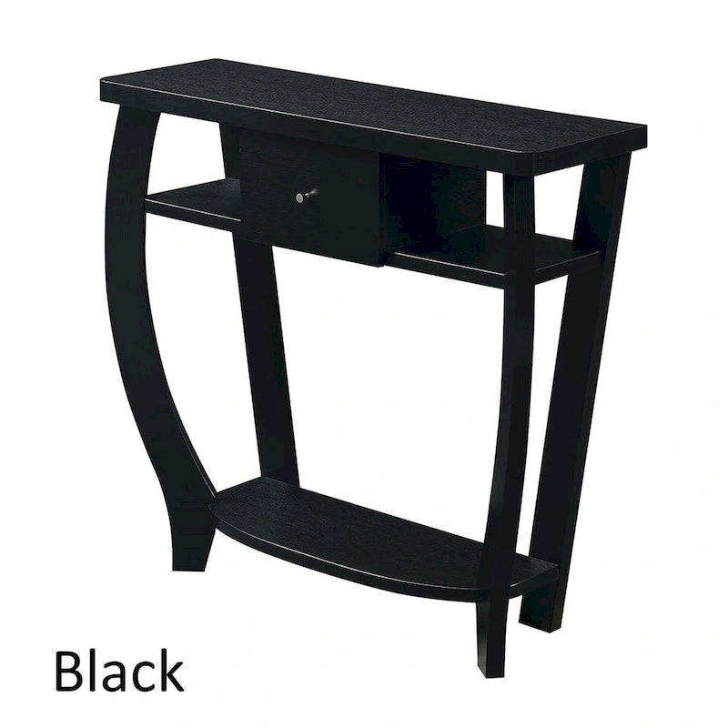 Newport 1 Drawer Dorchester Console Table with Shelf
