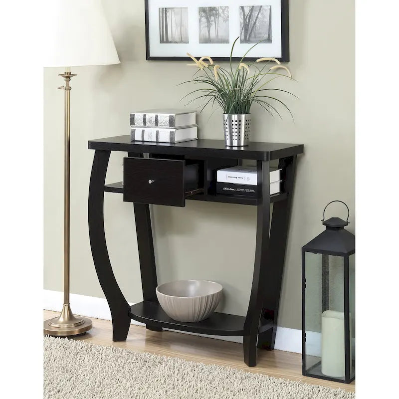 Newport 1 Drawer Dorchester Console Table with Shelf