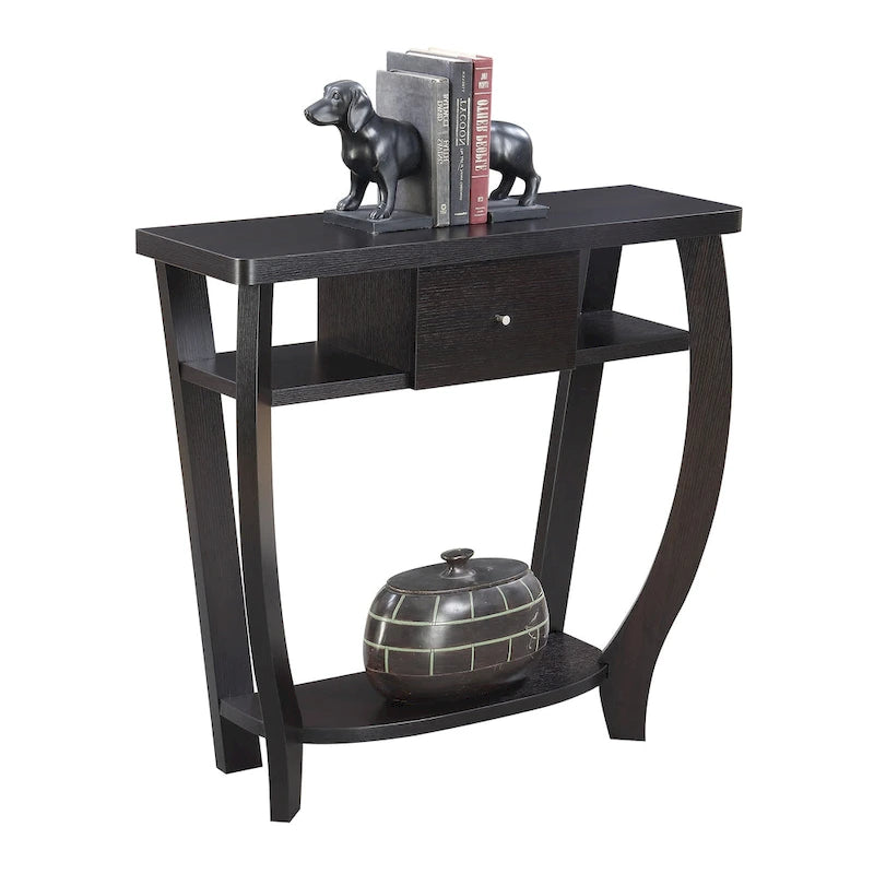 Newport 1 Drawer Dorchester Console Table with Shelf