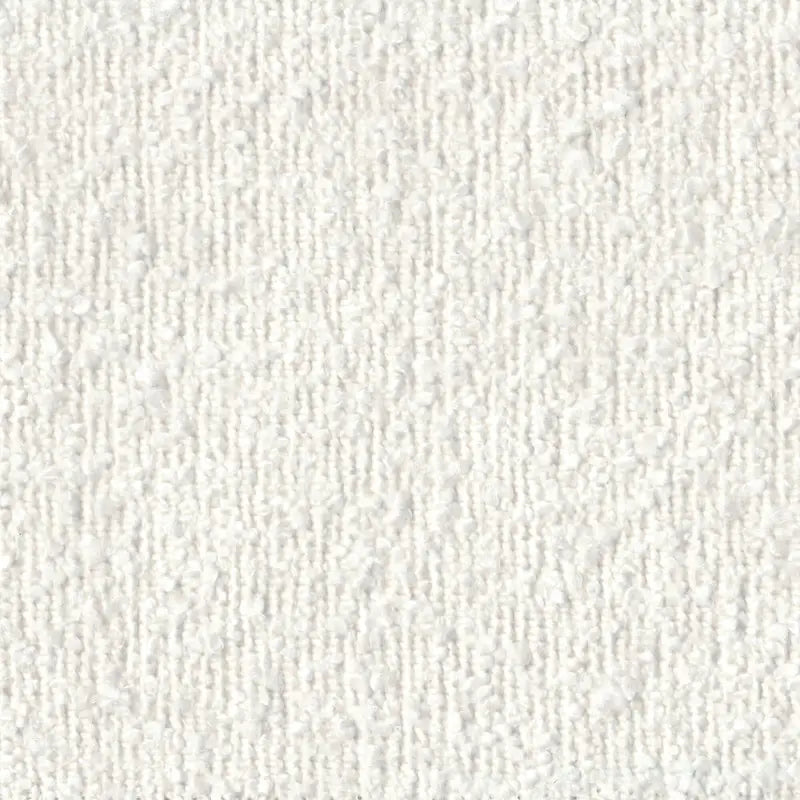 Upholstered Bench with Metal Base - Cream Boucle