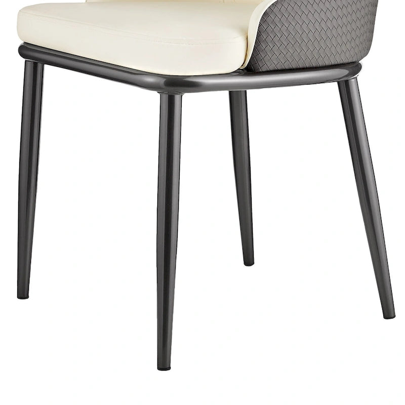 Faux Leather Upholstered Dining Chairs, Set of 4 - 18.1W x 21.3W x 36.6H