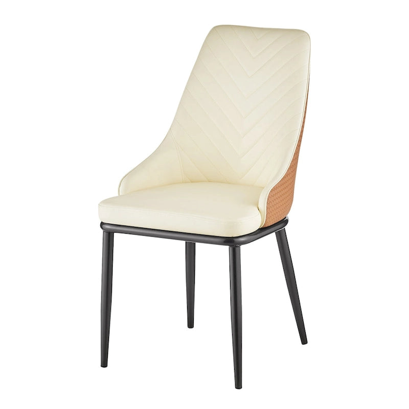 Faux Leather Upholstered Dining Chairs, Set of 4 - 18.1W x 21.3W x 36.6H