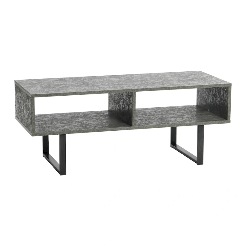 Household Essentials Rectangular TV Stand Coffee Table and Storage - 15.8L x 39.4W x 15.8H