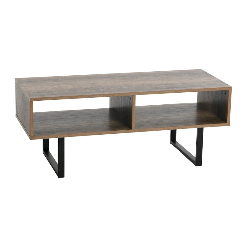 Household Essentials Rectangular TV Stand Coffee Table and Storage - 15.8L x 39.4W x 15.8H