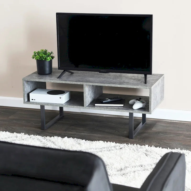 Household Essentials Rectangular TV Stand Coffee Table and Storage - 15.8L x 39.4W x 15.8H