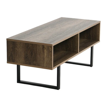 Household Essentials Rectangular TV Stand Coffee Table and Storage - 15.8L x 39.4W x 15.8H