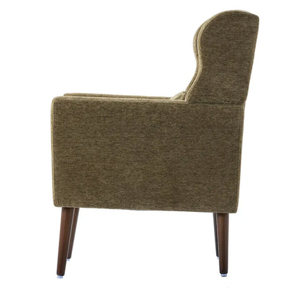 Chenille Fabric Accent Chair with Arm