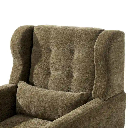Chenille Fabric Accent Chair with Arm