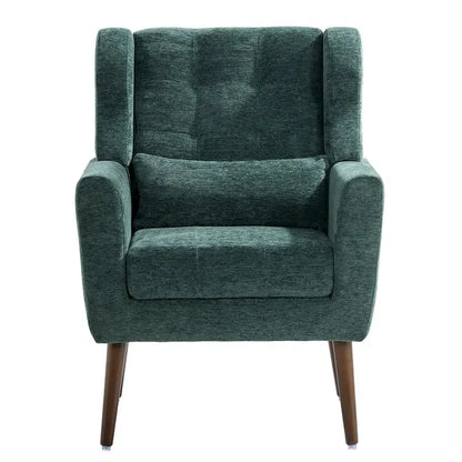 Chenille Fabric Accent Chair with Arm