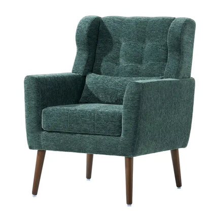 Chenille Fabric Accent Chair with Arm