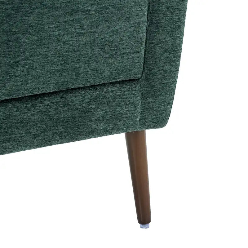 Chenille Fabric Accent Chair with Arm