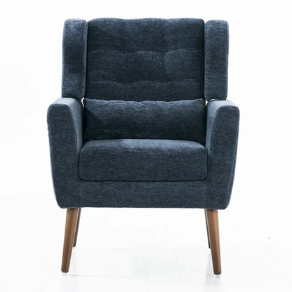 Chenille Fabric Accent Chair with Arm