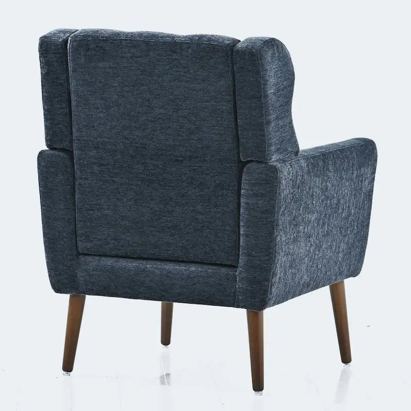 Chenille Fabric Accent Chair with Arm