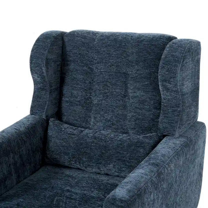 Chenille Fabric Accent Chair with Arm