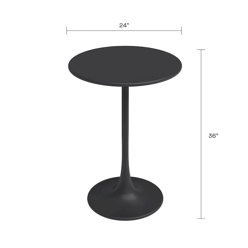 Kurv 24 Bistro Table, Counter Height, Weather Resistant, Indoor/Outdoor