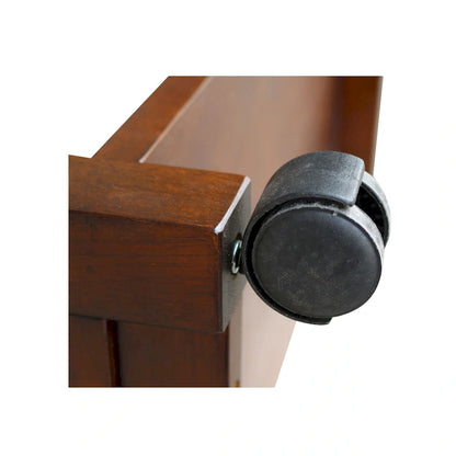 Porch & Den Estelle Solid Wood Microwave Kitchen Cart