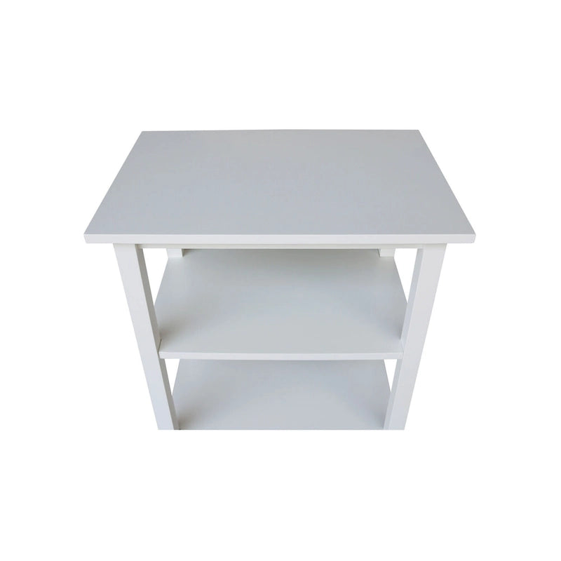 Porch & Den Estelle Solid Wood Microwave Kitchen Cart