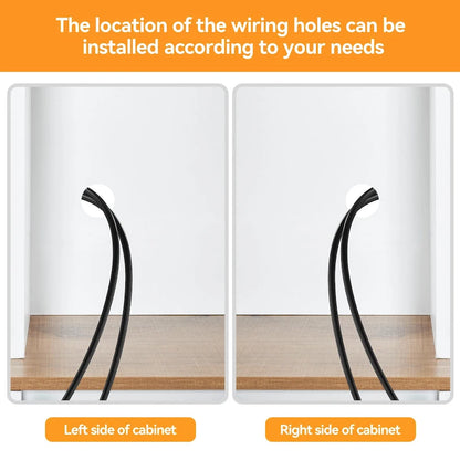 Farmhouse Wine Cabinet Kitchen Buffet with Wine Rack - 15.7D x 47.2W x 69.6H