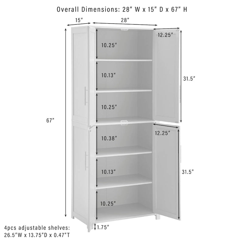 Crosley Savannah Tall Kitchen Storage Pantry