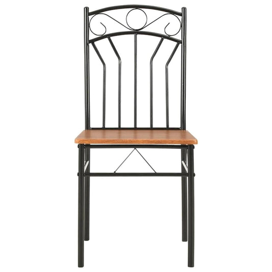 Dining Chairs 2 pcs Brown MDF