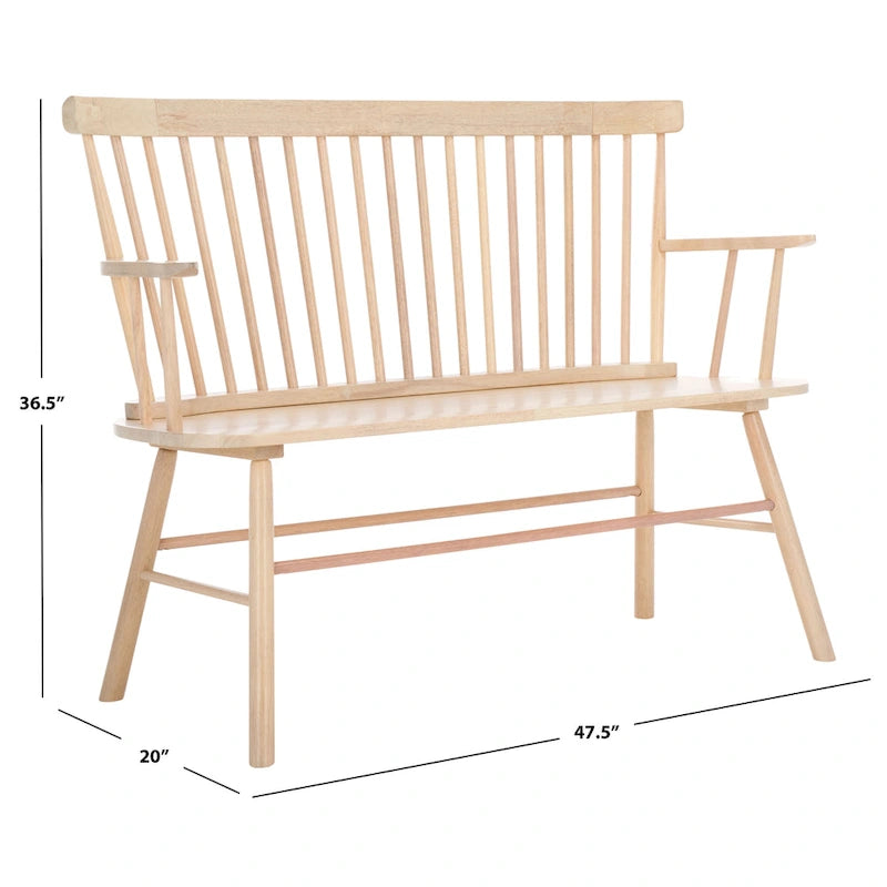 Gracija Spindleback Settee - 48 x 22.4 x 36 - 48W x 22D x 36H