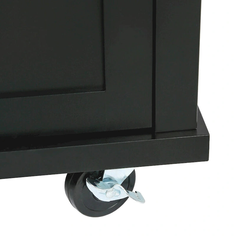 Kitchen Cart with Drop-Leaf Countertop