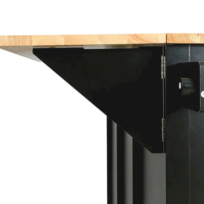 Kitchen Cart with Drop-Leaf Countertop