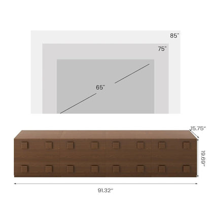 Mid Century Decorative Combinable multifunctional wooden cabinets, 1~4 Pieces