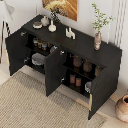 Modern Buffet Cabinet with Storage and Adjustable Shelves