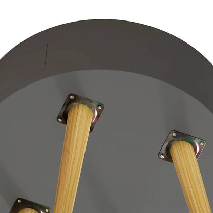 Modern Coffee Table with Drawer, Bedside Table, Sofa Side Table, Oak Table Legs, Suitable for Living Room and Bedroom,Gray