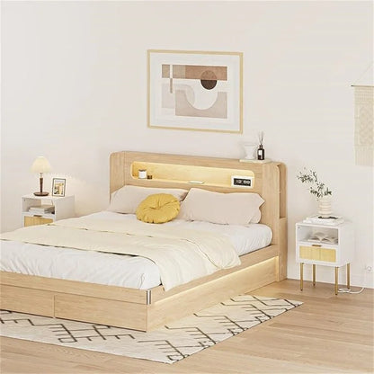 Nightstand with Charging Station - 11.81D x 15.75W x 22.05H