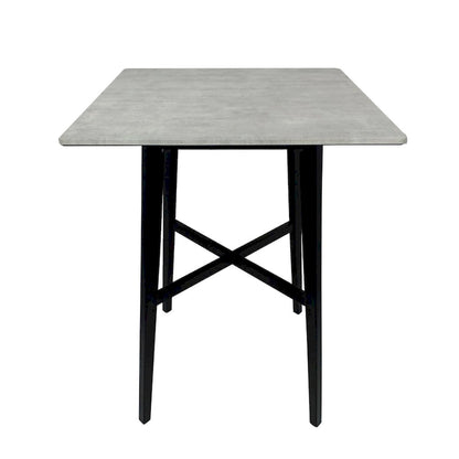 Modern Bar Height 42 Dining Table, Rubberwood Legs and Laminate Table Top