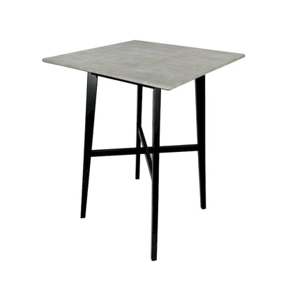 Modern Bar Height 42 Dining Table, Rubberwood Legs and Laminate Table Top