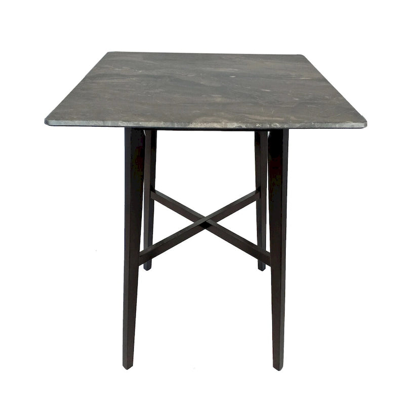 Modern Bar Height 42 Dining Table, Rubberwood Legs and Laminate Table Top