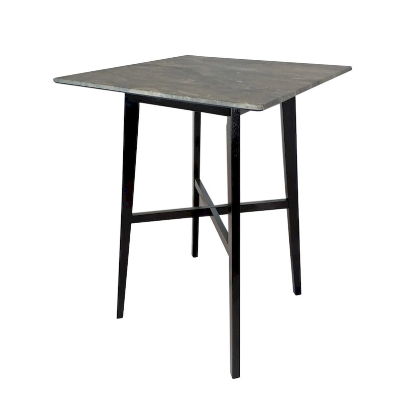 Modern Bar Height 42 Dining Table, Rubberwood Legs and Laminate Table Top
