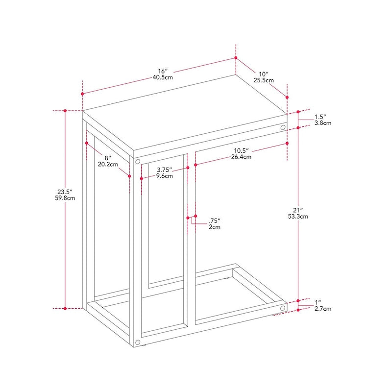 Harmony Narrow Side Table