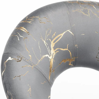 Modern Bronzing Velvet Upholstered Accent Chair Vanity Leisure Chair