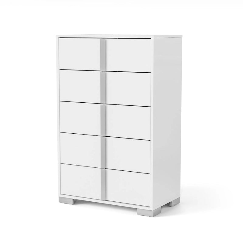 Furniture of America Erina Modern Glossy 5-Drawer Chest