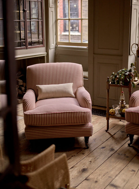 Abington Armchair, Heritage Red Stripe