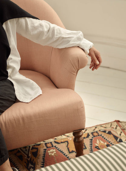 Clandon Sofa, Plaster Pink Linen