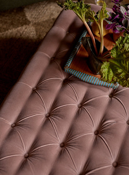 Elbert Ottoman, Clover Velvet